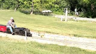 camelback steam locomotive going into the mountain division on the Mill Creek Central railroad [upl. by Sammy]