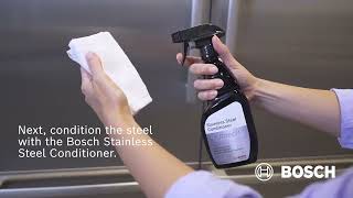 How to Clean Stainless Steel  Bosch Home Canada [upl. by Leirza]