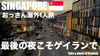 【おっさん海外ひとり旅】シンガポール滞在最後の夜！最後もゲイランのホーカーとスコッチで締めましたｗ [upl. by Nnahs113]