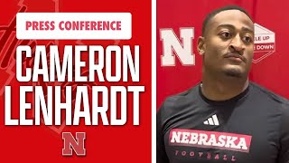 Nebraska football DL Cameron Lenhardt Tuesday press conference I Huskers I GBR [upl. by Neved]