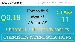 Thermodynamics Q618 Chapter 6 Class 11 CHEMISTRY NCERT Solutions [upl. by Ahsenet]