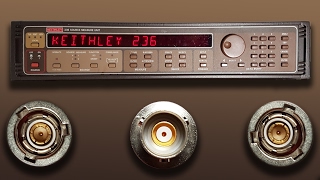 Keithley 236 Source Measure Unit and Triaxial Cables [upl. by Whipple]