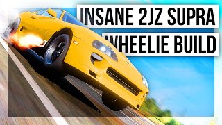 1600BHP SUPRA Wheelie Build  Forza Horizon 5 [upl. by Meikah]