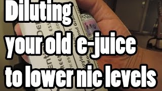 Diluting your Ejuice to lower nicotine levels without sacrificing flavor [upl. by Enimzaj]