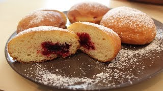 Berliner Krapfen berliner Pfannkuchen  Rezept  Sallys Welt [upl. by Sisenej]