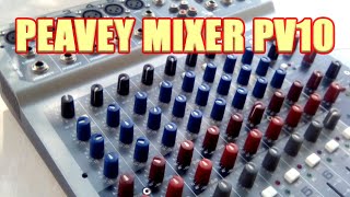 MIXER PEAVEY PV10 CHANNEL [upl. by Ecnerret]