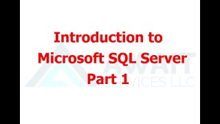 Module 01 Part 1  Introduction to Microsoft SQL Server [upl. by Aynotak]