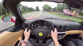 2004 Ferrari 360 Spider Top Down  WR TV POV Test Drive [upl. by Eidnas]