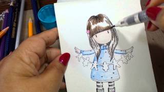 Tutorial watercolor pencil alternative to copic [upl. by Ilyssa161]