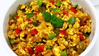 Paneer Bhurji  Cottage cheese Bhurji recipe [upl. by Kacy]