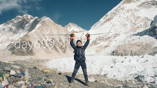 day699  Everest Base Camp Trek 2017  Day 11  Everest Base Camp [upl. by Topper]