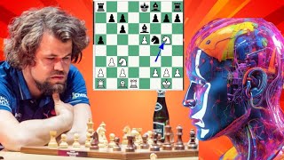 Magnus Carlsen vs chess com computer chess game 921 [upl. by Ennelram]