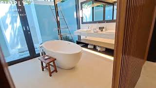 Westin Maldives Miriandhoo  Family Deluxe Beach Villa with Pool Room Tour [upl. by Edward]