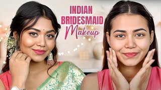 Bridesmaid Makeup Look For Wedding✨ 😍  Makeup Tutorial  Sharmili Chakraborty [upl. by Tremann]