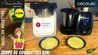 DUEL DE RECETTES  SOUPE DE COURGETTES KIRI  MCC LIDL VS MAMBO CECOTEC par Sand CookampLook [upl. by Ayotahc]