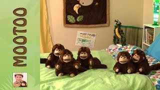 5 Little Monkeys Jumping On The Bed with Mootoo and Declan [upl. by Elayor]