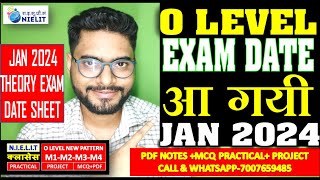 आ गयी O LEVEL EXAM DATE SHEET JAN 2024 THEORY EXAM  NEW DATE SHEET WITH TIMING O A LEVEL EXAM 2024 [upl. by Bellew82]