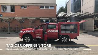 Impressionen vom Tag der offenen Tore der Werksfeuerwehr Lonza Visp [upl. by Lynnea]