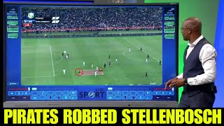 Soccer Zone Victor Hlungwani On Orlando Pirates Goal Vs Stellenbosch BOTH GOALS WRONG [upl. by Ennirok239]