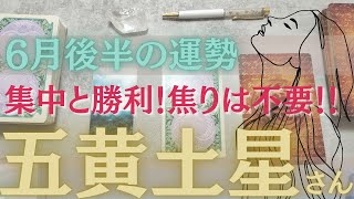 【占い】2024年6月後半の五黄土星さんの運勢【集中と勝利！焦りは不要！開運日は6月22日満月】 [upl. by Esorrebma875]