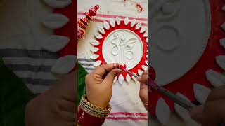 Durga Maa Lippan Art Tutorial  DIY [upl. by Aracot212]