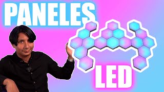 LOS PANELES PARA ILUMINAR TU CUARTO  LUMOONOSITY LUCES HEXAGONALES LED [upl. by Dyan822]