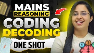 MAINS REASONING CODING DECODING for All Banking Exams  CODING DECODING One Shot  Smriti Sethi [upl. by Radmen]