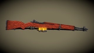 M1 Garand  Time Lapse Minecraft BedrockMCPE [upl. by Llekcir]