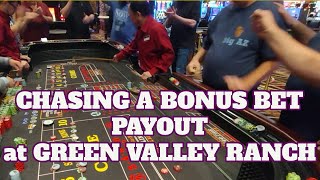 Reserved Craps Table Looking for a Bonus Bet Payout at GVR [upl. by Arocal]