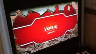 Custom Vewlix Arcade Cabinet Updated GameEx Intro Wall Explode Effect [upl. by Melesa257]