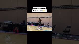 Lebron plays Christian rap after Diddy allegations lebronjames diddy christianmusic viral fyp [upl. by Naujd927]