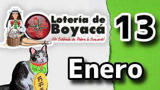 Resultado LOTERIA DE BOYACA Sabado 13 de Enero de 2024 [upl. by Adelind907]