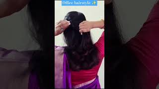 Beautiful saree hairstyle ✨hairstyle trendingvideo [upl. by Leatrice876]