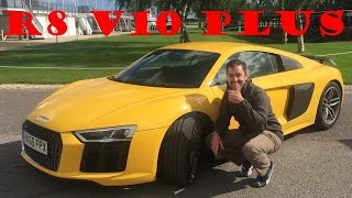 2016 Audi R8 V10 Plus  First drive through HEAVY RAIN and FLOODS [upl. by Jedd]