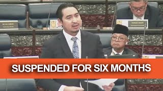 Wan Fayhsal suspended from Dewan Rakyat for six months [upl. by Nakasuji]