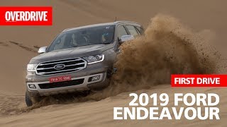 2019 Ford Endeavour drive review  Specifications features and price  OVERDRIVE [upl. by Reffineg]