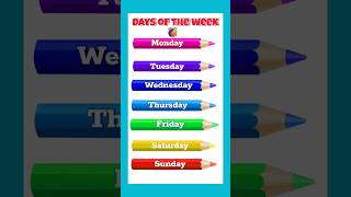 Week days learning song  weekdays name in english  staylittle channel [upl. by Ahsimaj480]