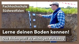 Lerne deinen Boden kennen Das Bodenprofil als Werkzeug  FH Südwestfalen  SoilEvolution 2021 [upl. by Adnema]