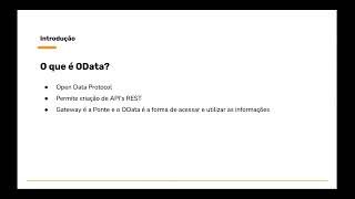 SAP Gateway  Aula 0103  O que é o OData [upl. by Akemeuwkuhc]