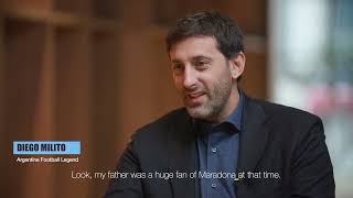 Diego Milito about Diego Maradona [upl. by Oinotla]