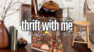 Thrift With Me At My New Thrift Store Haul  Styled [upl. by Pegma]