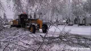 Sioux Falls Ice Storm Plowing [upl. by Nahttam]