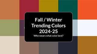 Pantone 2025  Fall  Winter Colors [upl. by Annunciata]