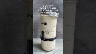 The Easiest ZeroWaste Sourdough Starter Recipe Ever breadhomebaking sourdough trending recipe [upl. by Haodnanehs448]