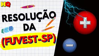 Duas partículas eletricamente carregadas com 80 μC cada uma [upl. by Accemahs]