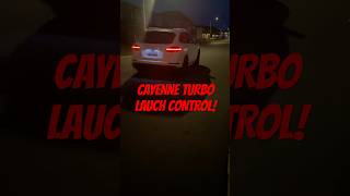 Cayenne Turbo Launch Control Acceleration Twin Turbo 48L V8 porsche cayenne cayenneturbo [upl. by Lanna]