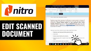 How To Edit Scanned Document in Nitro PDF  Complete OCR Tutorial [upl. by Sunev]