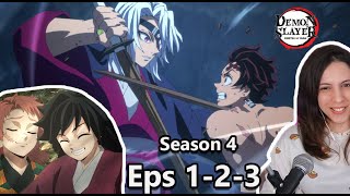 HASHIRA TRAINING ARC  Demon Slayer S4  Eps 1 2 amp 3 Reaction [upl. by Verda]