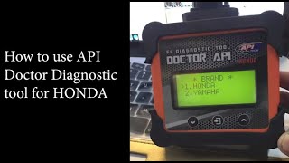 API Doctor Hybrid  How to use Honda smart garage diagnostictools [upl. by Chladek]