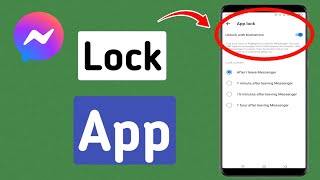 How to Lock Messenger App  Lock Messenger App [upl. by Ebag409]